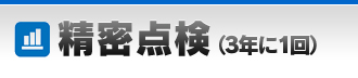 精密点検（3年に1回）